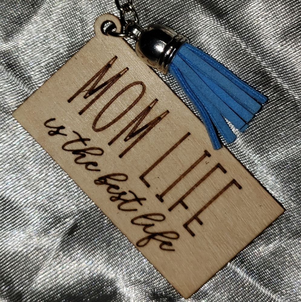 Wooden Rectangle Mom Keychains - Picture 2 of 5
